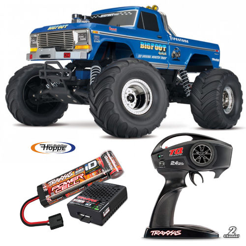 TRAXXAS BIGFOOT Original No.1 1/10 2WD Monster-Truck RTR Brushed, mit Akku und 4 Ampere USB-C-Lader