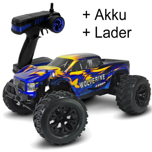 Monster Truck 1/10 Wolverine 4WD RTR + Akku + Ladegerät HSP TOP RT94701