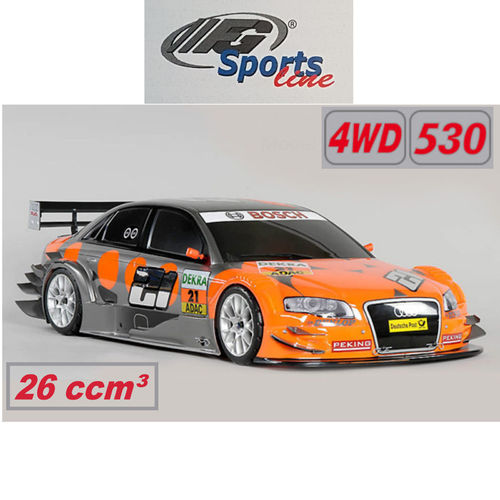 FG Modellsport 1:5 Sportsline 4WD 530 Chassis 26ccm³ Audi A4 DTM Albers