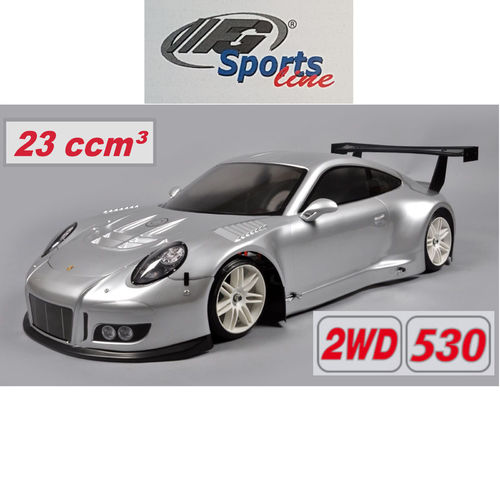 FG Modellsport 1:5 Sportsline 2WD 530 Chassis 23ccm³  Porsche GT3R silber
