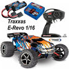 TRAXXAS E-Revo 4x4 Orange RTR +Lader+ 2 Lipo Akku 1/16 4WD TRX71054-1ORNG-Combo
