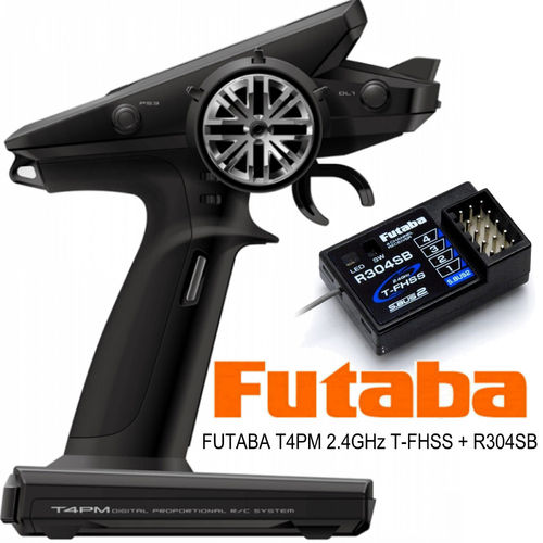 Futaba RC Car Fernsteueranlage FPT4PM 2.4GHz T-FHSS + R304SB Empfänger