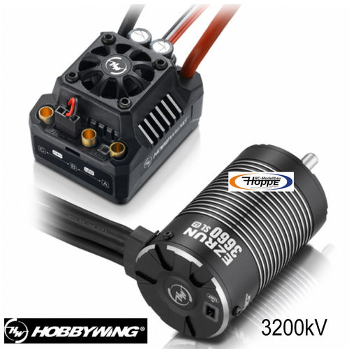 Hobbywing HW38020241 Xerun Justock Combo G2.1 + 17.5T 2450kv Motor für 1:10