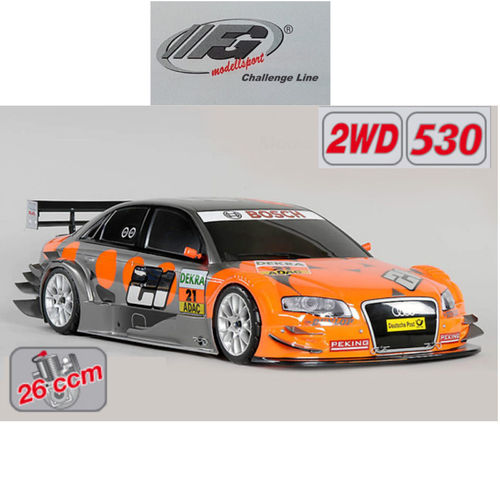 FG Modellsport 1:5 Challenge 2WD 530 Chassis 26ccm³ Audi A4 DTM Albers