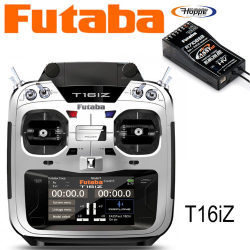 FUTABA T16iZ + R7108SB Computer-Fernsteuersystem 16 Kanal Fernsteuerung  FASSTest, T-FHSS, S-FHSS