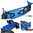 Traxxas SLEDGE Blau 4x4 1-8 SPARSET 2x 5000 Lipo 3S + Duolader TRX95076-4BLUE