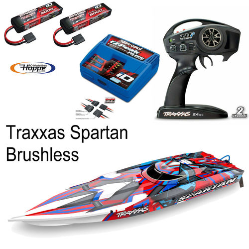 Traxxas SPARTAN TRX57076-4REDR rot 2.4GHz ohne Akku ohne Ladegerät